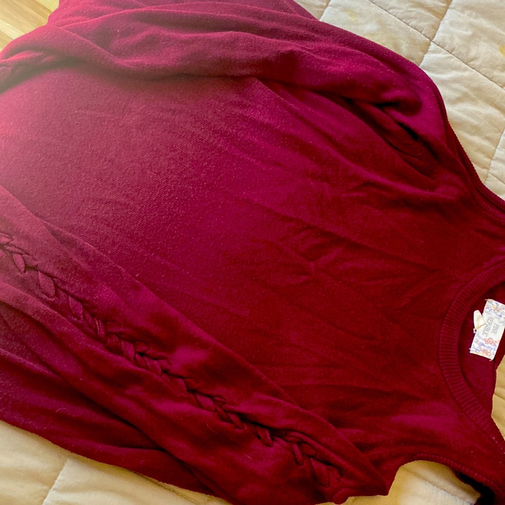 Pink Republic Size L w braided detail on sleeve